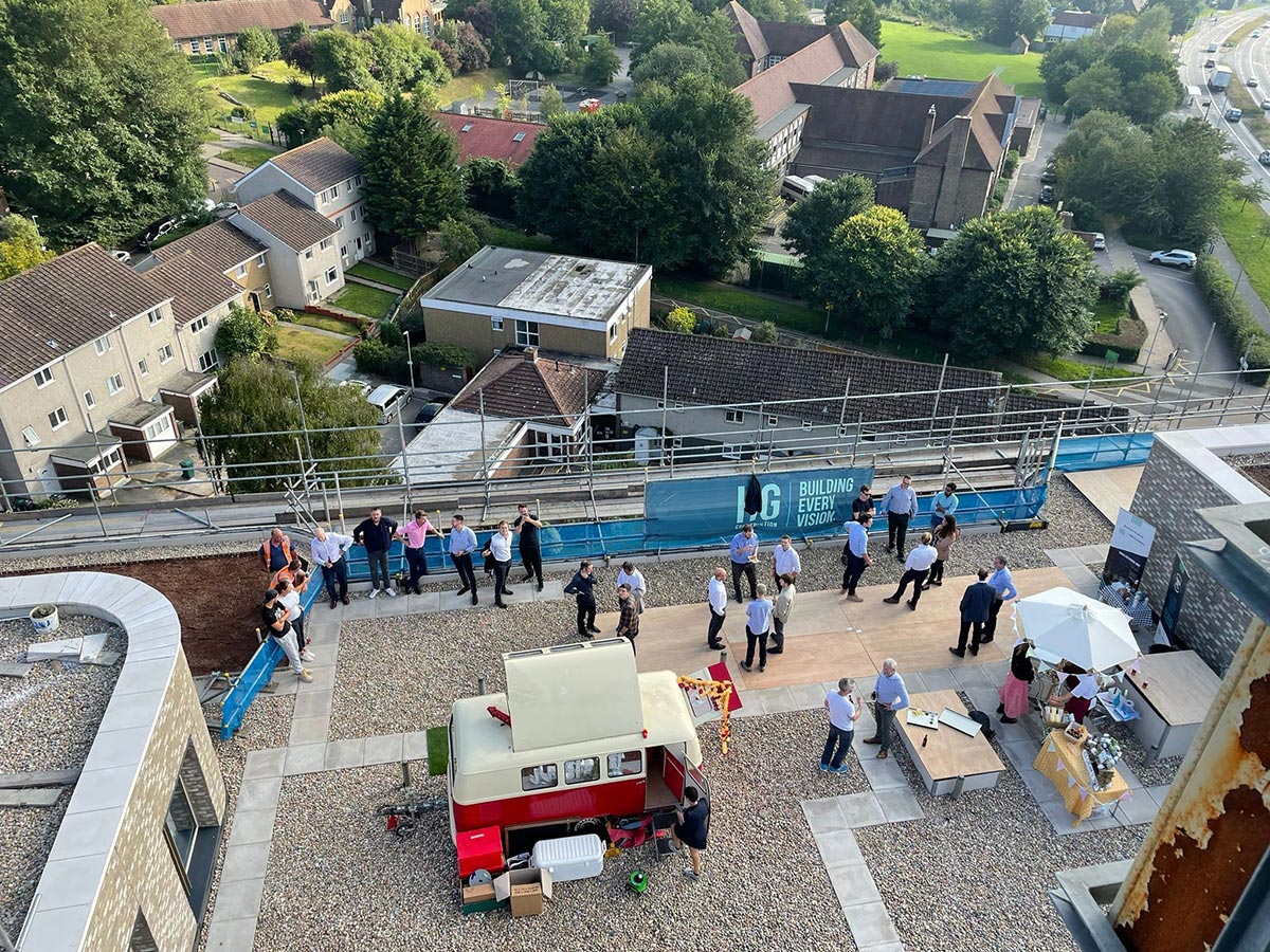 HG Construction Moulescoomb Way Topping Out Student Accommodation
