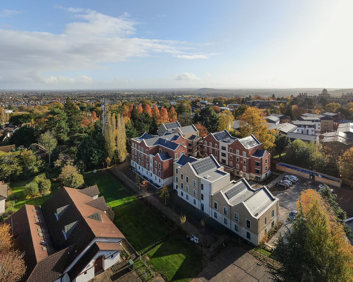 1-HG-Construction-Egham-Harvest-Rd-Student-Accomodation-Ariel