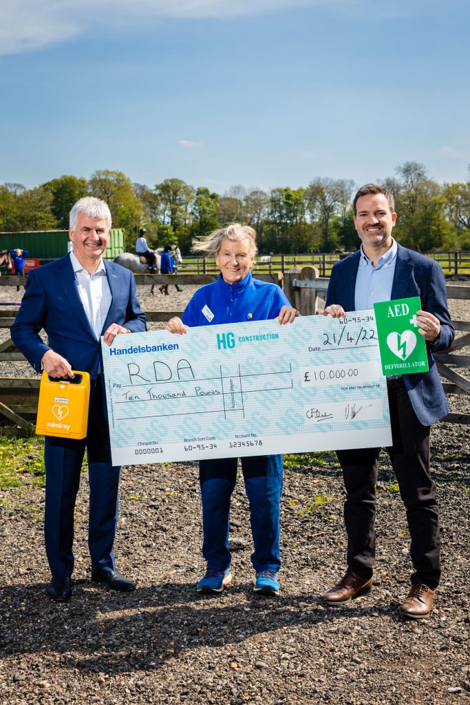 HG Construction RDA Donation North Herts Community Engagement