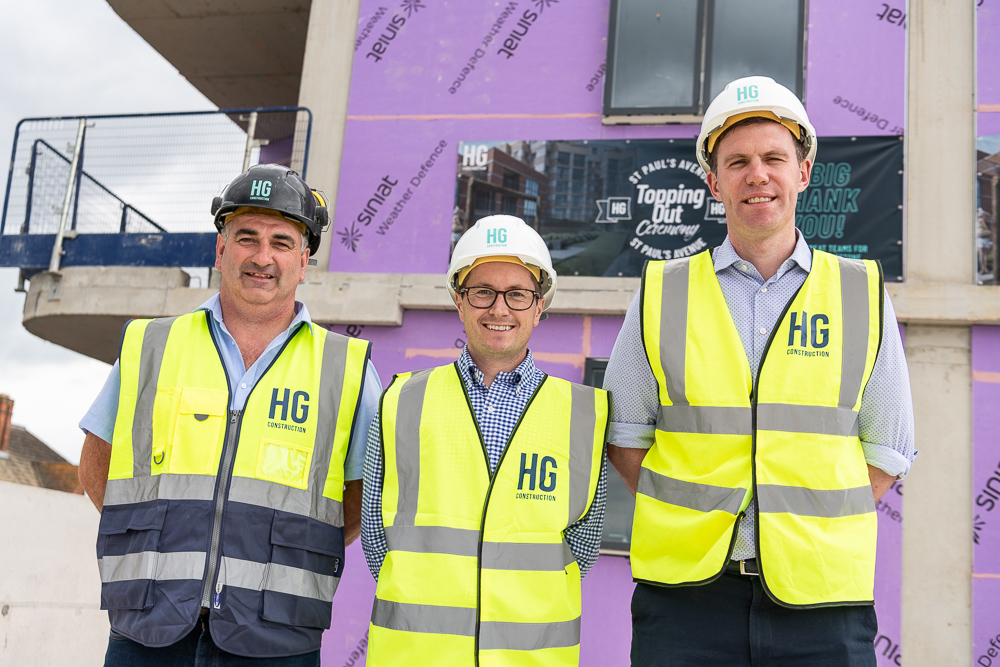 HG Construction Willesden Green topping out ceremony