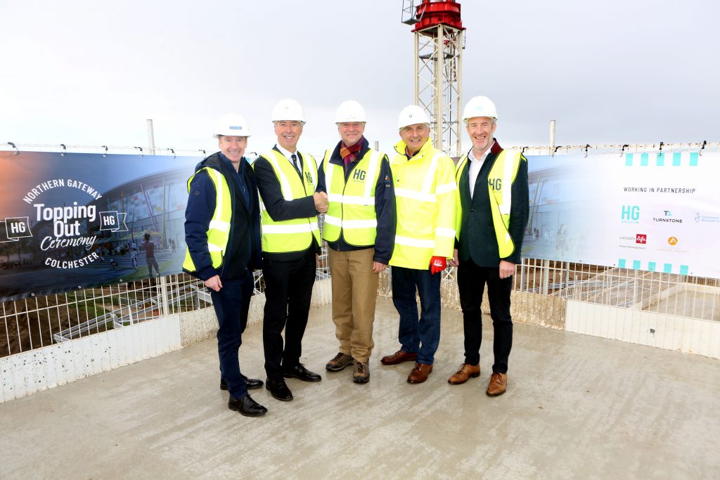 HG Construction Colchester Topping Out Travelodge