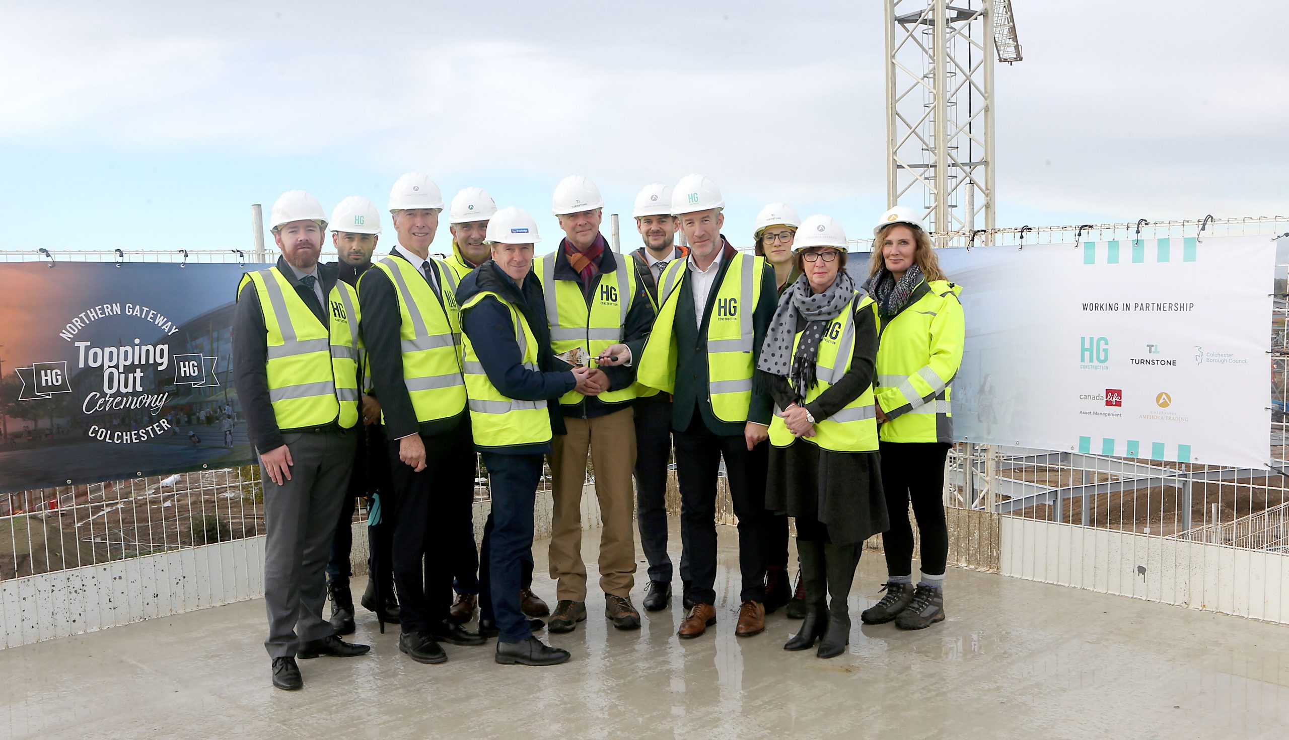 Colchester Northern Gateway Topping Out HG Construction HG Construction