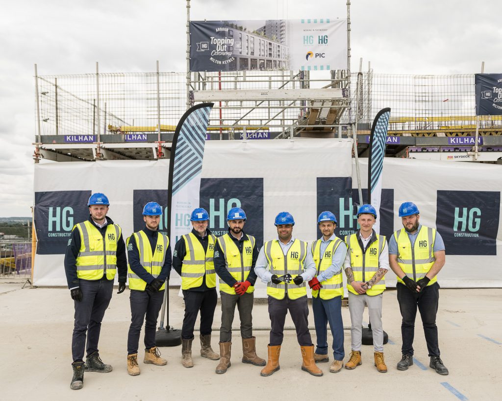 HG Construction HG Living Topping Out Milton Keynes