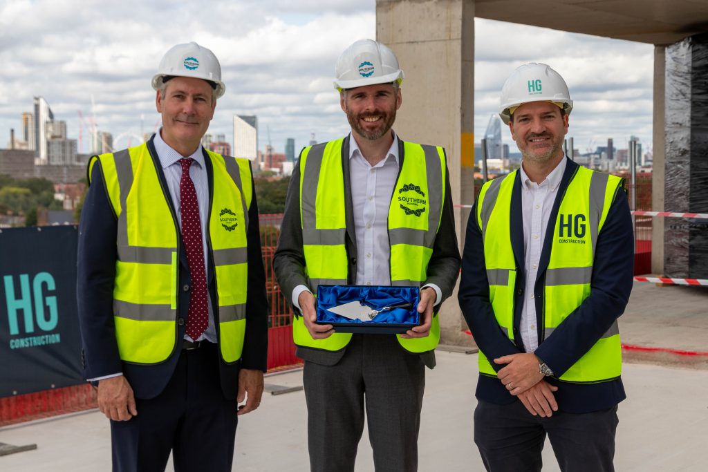 HG Construction Southern Housing Topping Out Glengall Road