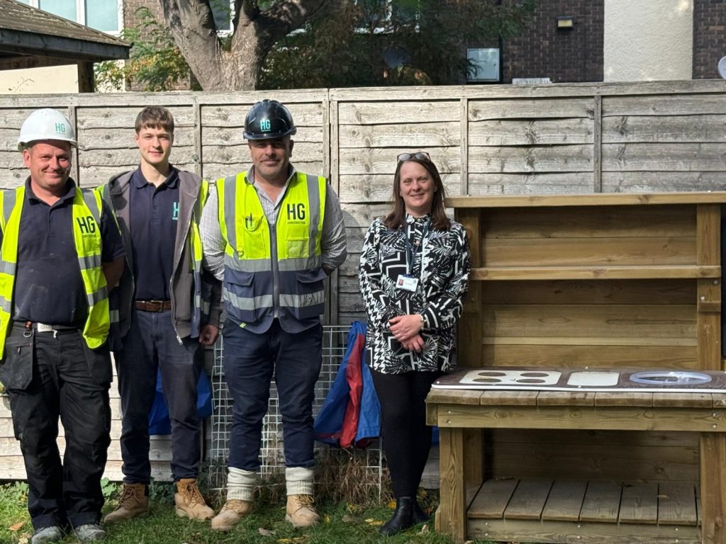 HG Construction Mud Kitchen donation