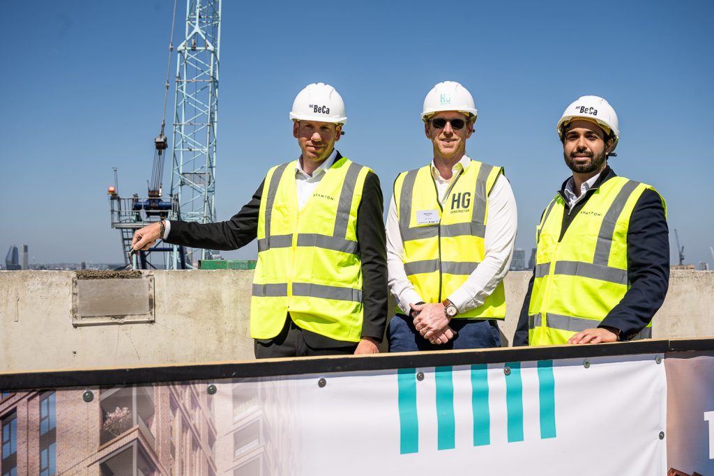 Partners at Topping Out Ceremony